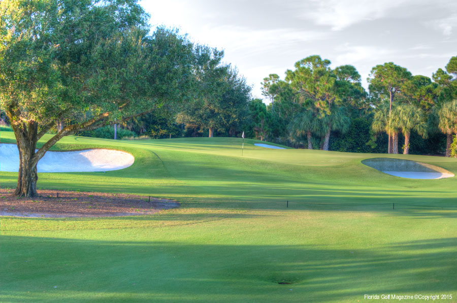 The approach of 1st Hole at Trump National Jupiter