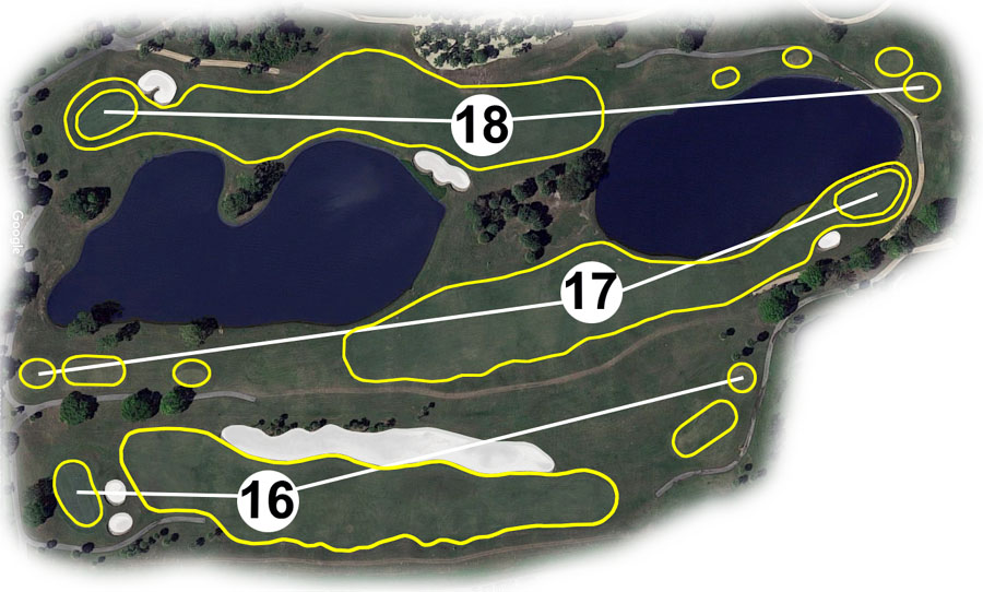 16th, 17th & 18th Holes